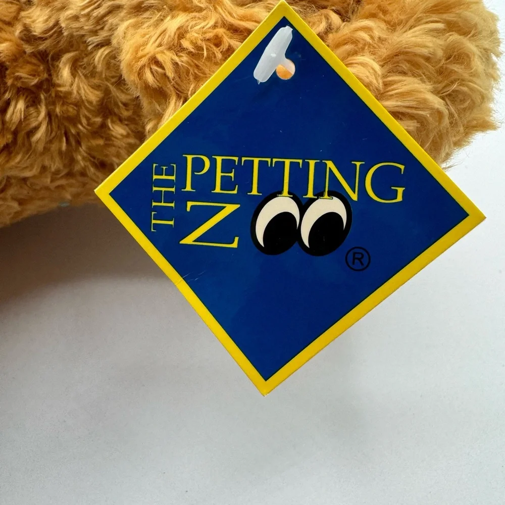 Petting Zoo 1994 16” Curly Haired‎ Plush Teddy Bear NWT